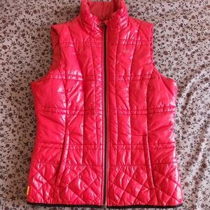 lole cherry red puffer vest